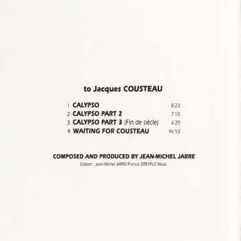 CD Jean-Michel Jarre: Waiting For Cousteau