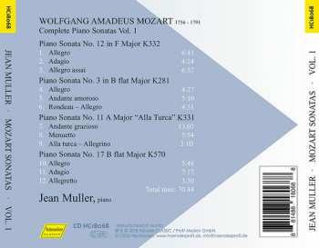 CD Wolfgang Amadeus Mozart: Piano Sonatas Vol. 1