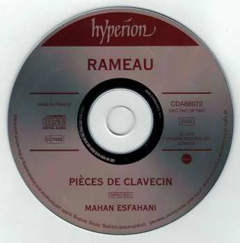 2CD Jean-Philippe Rameau: Pièces De Clavecin