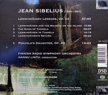 SACD Jean Sibelius: Lemminkäinen Legends - Pohjola's Daughter