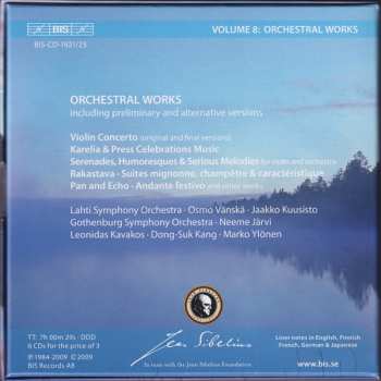 6CD/Set di cofanetti Jean Sibelius: Orchestral Works