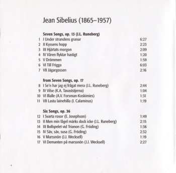 CD Jean Sibelius: Songs