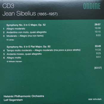 4CD/Set di cofanetti Jean Sibelius: Sibelius Complete Symphonies • Violin Concerto • Finlandia