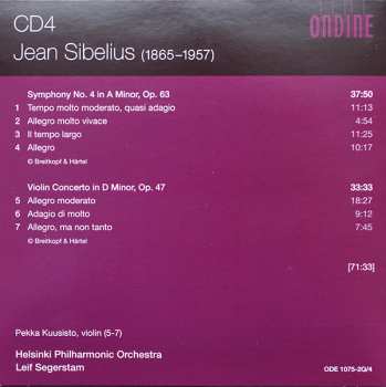 4CD/Set di cofanetti Jean Sibelius: Sibelius Complete Symphonies • Violin Concerto • Finlandia