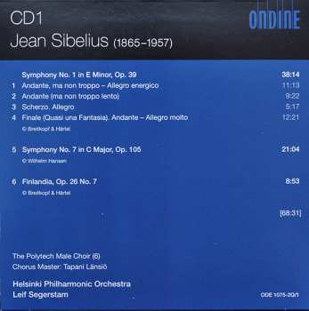 4CD/Set di cofanetti Jean Sibelius: Sibelius Complete Symphonies • Violin Concerto • Finlandia