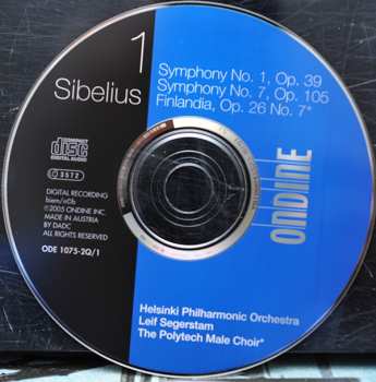 4CD/Set di cofanetti Jean Sibelius: Sibelius Complete Symphonies • Violin Concerto • Finlandia