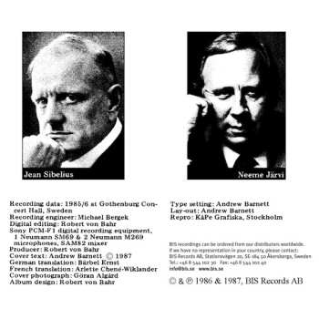 CD Göteborgs Symfoniker: Swanwhite Suite, Op.54 / Belshazzar's Feast Suite, Op.51