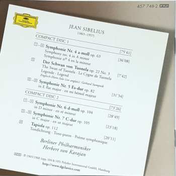 2CD Berliner Philharmoniker: Symphonien Nos. 4-7 / Der Schwan Von Tuonela · Tapiola