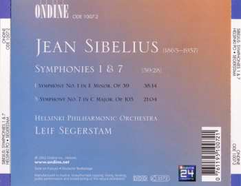 CD Jean Sibelius: Symphonies 1 & 7