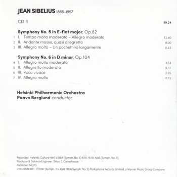 5CD Jean Sibelius: Symphonies  1-7 / Finlandia / The Oceanides / Tapiola / Kullervo
