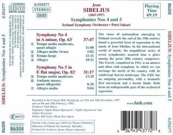 CD Jean Sibelius: Symphonies Nos 4 & 5
