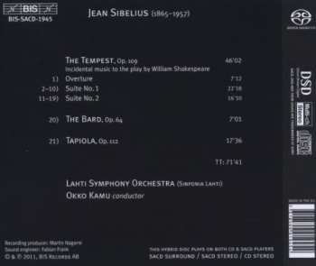 SACD Jean Sibelius: The Tempest Suites - The Bard - Tapiola