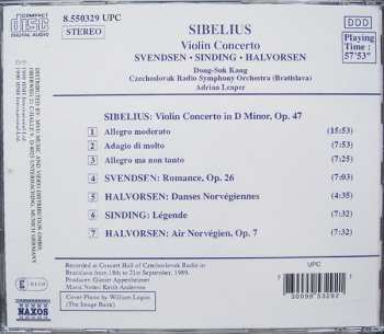 CD Jean Sibelius: Violin Concerto / Romance / Danses Norvégiennes / Légende /Air Norvégien