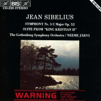 CD Göteborgs Symfoniker: Symphony No.3 C Major Op. 52 / Suite From "King Christian II"