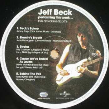 3LP Jeff Beck: Jeff Beck Performing This Week...Live At Ronnie Scott's LTD | CLR