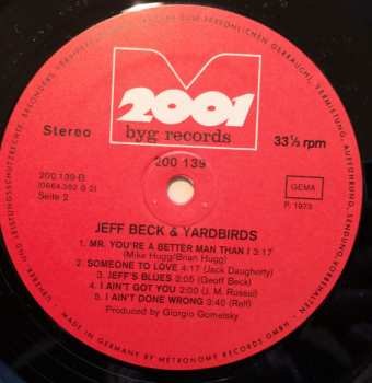 LP The Yardbirds: Jeff Beck & Yardbirds