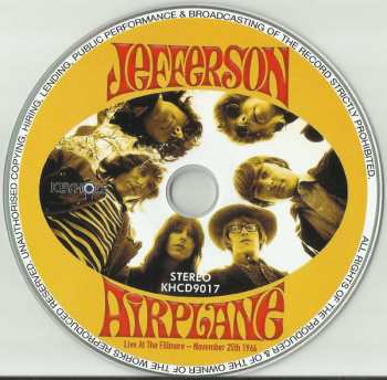 CD Jefferson Airplane: Live at the Fillmore - November 25th 1966