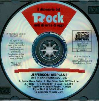 CD Jefferson Airplane: Live In San Francisco 1967