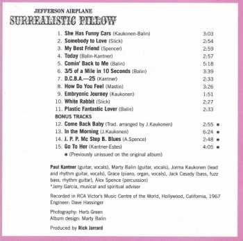 CD Jefferson Airplane: Surrealistic Pillow
