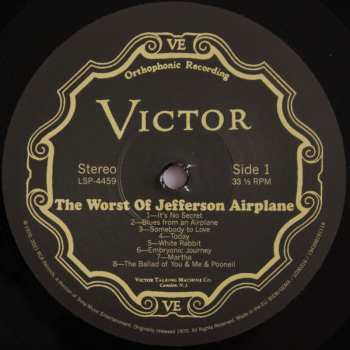 LP Jefferson Airplane: The Worst Of Jefferson Airplane