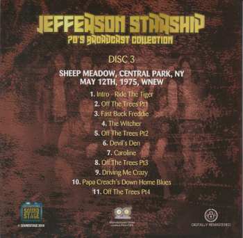6CD/Set di cofanetti Jefferson Starship: 70's Broadcast Collection