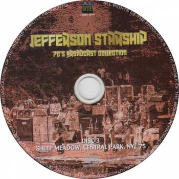 6CD/Set di cofanetti Jefferson Starship: 70's Broadcast Collection