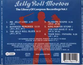 CD Jelly Roll Morton: The Library Of Congress Recordings Vol. 1