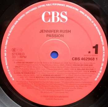 LP Jennifer Rush: Passion