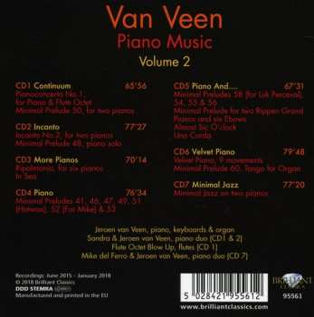 7CD/Set di cofanetti Jeroen van Veen: Piano Music Volume 2