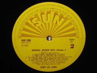 LP Jerry Lee Lewis: Original Golden Hits - Volume 2
