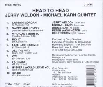 CD Jerry Weldon: Head To Head