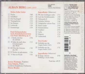 CD The London Symphony Orchestra: Seven Early Songs - Altenberg Songs - Youthful Songs