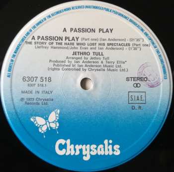 LP Jethro Tull: A Passion Play
