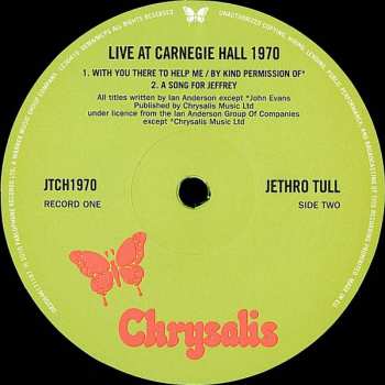 2LP Jethro Tull: Live At Carnegie Hall 1970 LTD