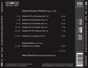 SACD Johan Helmich Roman: The 12 Keyboard Sonatas Nos 8-12