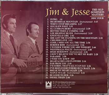 4CD/Set di cofanetti Jim & Jesse: The Old Dominion Masters