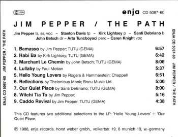 CD Jim Pepper: The Path
