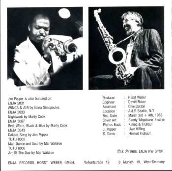 CD Jim Pepper: The Path