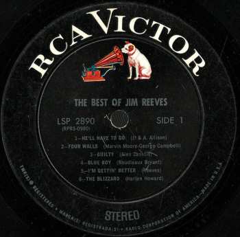 LP Jim Reeves: The Best Of Jim Reeves