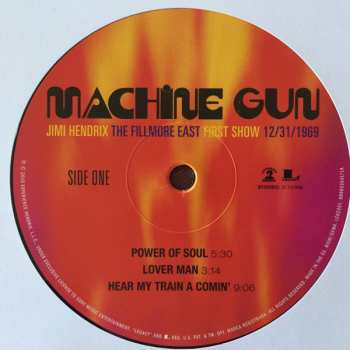 2LP Jimi Hendrix: Machine Gun: The Fillmore East First Show 12/31/1969
