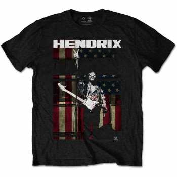 Merch Jimi Hendrix: Maglietta Peace Flag 