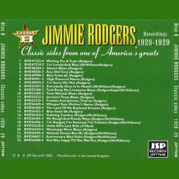 5CD/Set di cofanetti Jimmie Rodgers: Recordings 1927-1933
