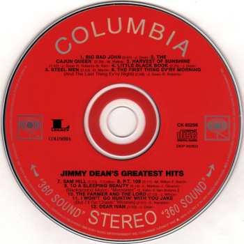 CD Jimmy Dean: Jimmy Dean's Greatest Hits
