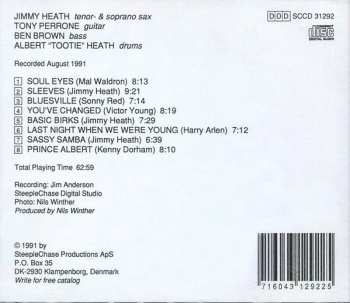CD Jimmy Heath Quartet: You've Changed