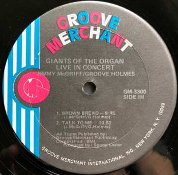2LP Jimmy McGriff: Giants Of The Organ In Concert