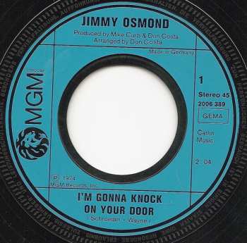 SP Jimmy Osmond: I'm Gonna Knock On Your Door / Give Me A Good Ole Mammy Song