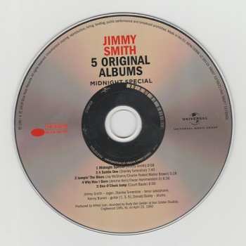 5CD/Set di cofanetti Jimmy Smith: 5 Original Albums