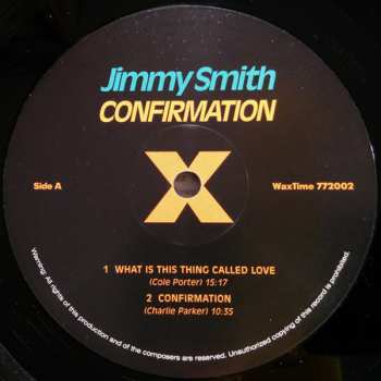 LP Jimmy Smith: Confirmation LTD