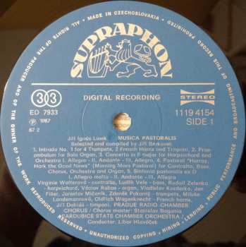 LP Jiří Ignác Linek: Musica Pastoralis
