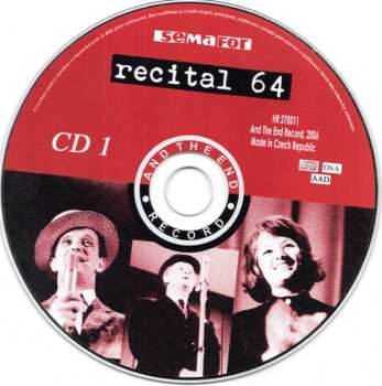 2CD Jiří Suchý & Jiří Šlitr: Semafor Recital 64